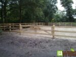 Houten omheining