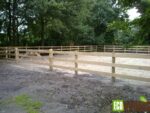 Houten omheining