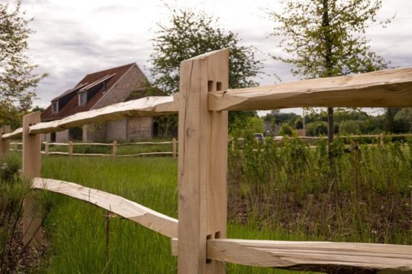 Post en rail omheining