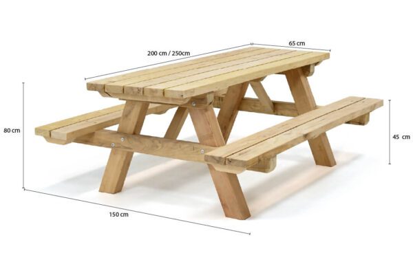Robinia Picknicktafel Bos - Image 6