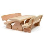 Oostenrijkse douglas picknicktafel met rugleuning