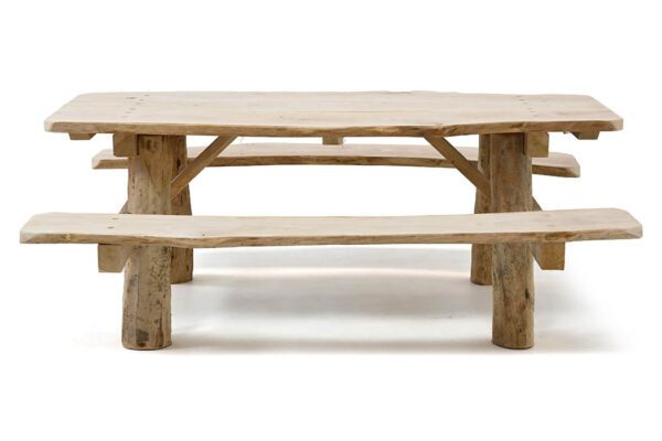 eco-picknicktafel-boomstam-eiken1 Picknicktafel Boomstam Eiken - Image 5