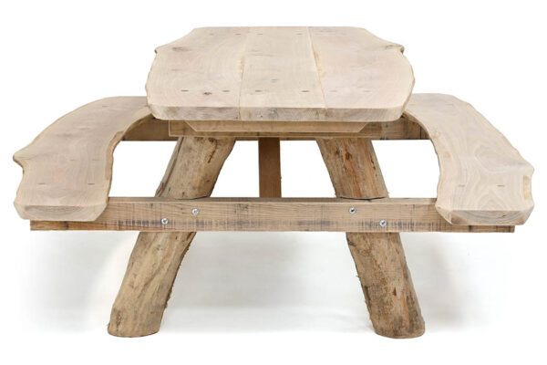 eco-picknicktafel-boomstam-eiken4 Picknicktafel Boomstam Eiken - Image 2