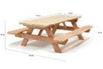 Opklap Picknicktafel Douglas XL Natuur - Image 6