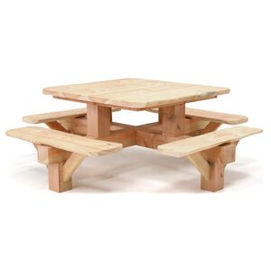 Picknicktafel De Veluwe (rechthoekig/vierkant)