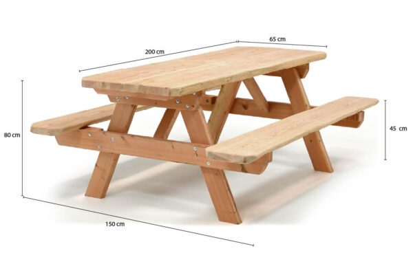Douglas Robuuste Picknicktafel Eco Natuur - Image 7