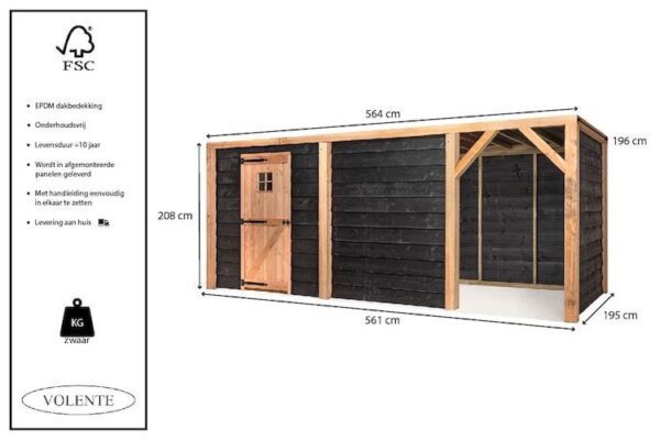 Volente_Houten_Tuinberging_Tijn_8720094051581_5 Tuinberging Sanne - Image 5